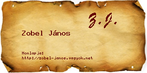 Zobel János névjegykártya